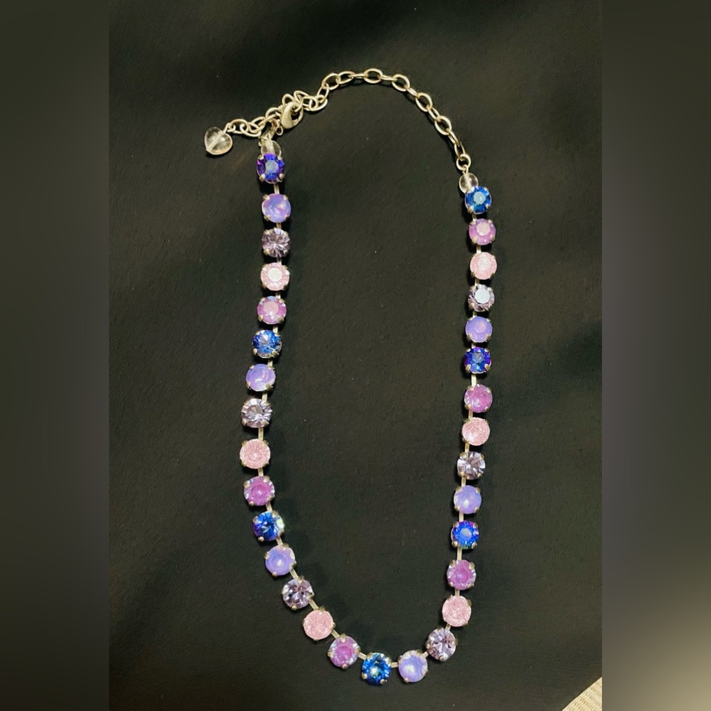 Crystal Infinity Necklace - Purple/Lilac/Pink